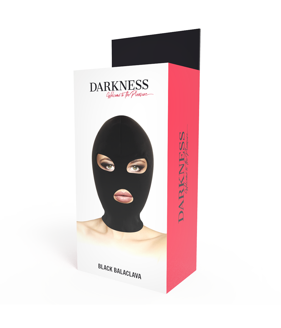 DARKNESS - BDSM-SUBMISSION-MASKE, MUND UND AUGEN SCHWARZ