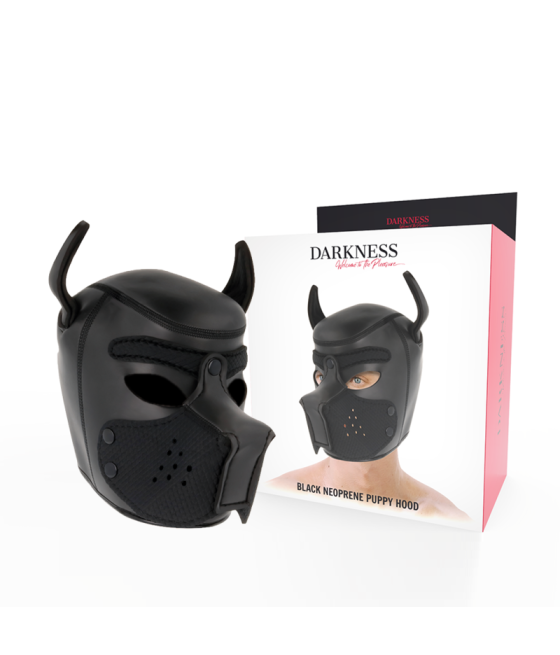 DARKNESS - MSCARA DE NEOPRENE PARA CES COM FOCINHO REMOVÍVEL M