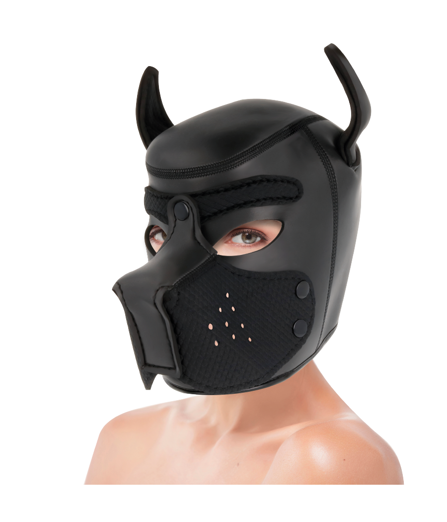 DARKNESS - MSCARA DE NEOPRENE PARA CES COM FOCINHO REMOVÍVEL M