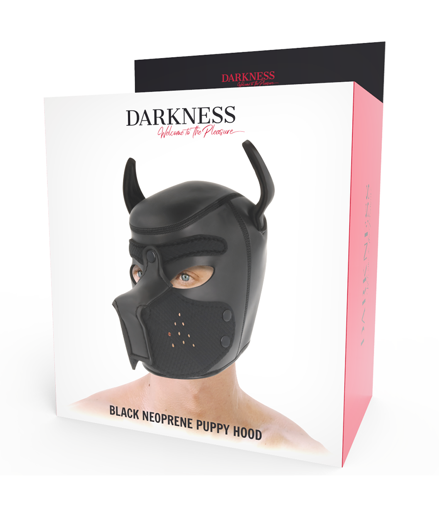 DARKNESS - MSCARA DE NEOPRENE PARA CES COM FOCINHO REMOVÍVEL M