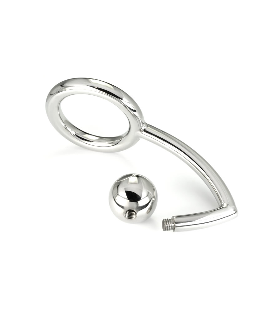 METAL HARD - ANEL DE GALO COM GANCHO ANAL INTRUSO 45MM