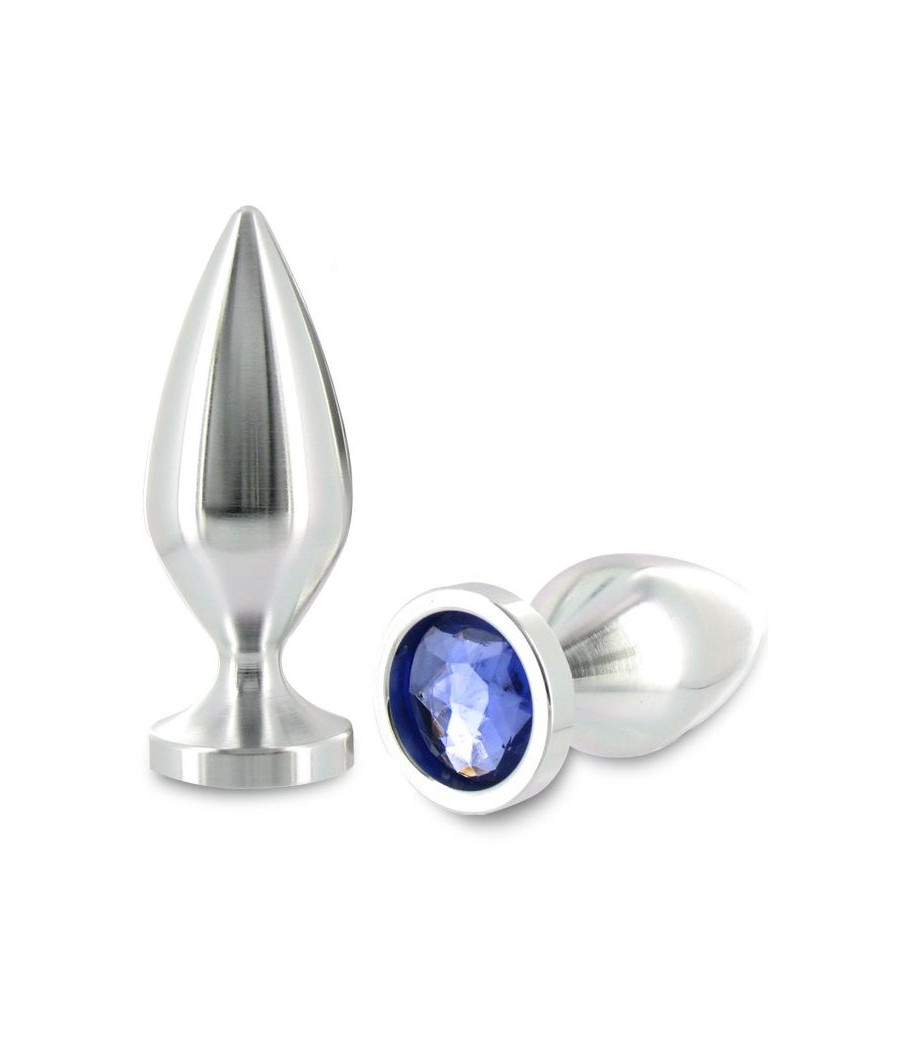 METAL HARD - ANAL PLUG ALIMINUM COLOR CRISTAL PEQUEÑO 5.71 CM