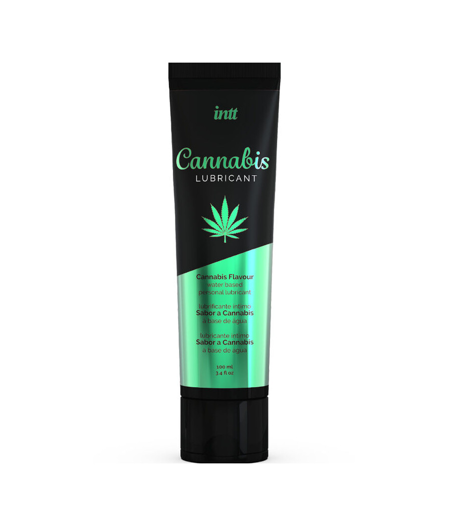 INTT LUBRICANTS - LUBRICANTE INTIMO BASE AGUA CON SABOR A CANNABIS