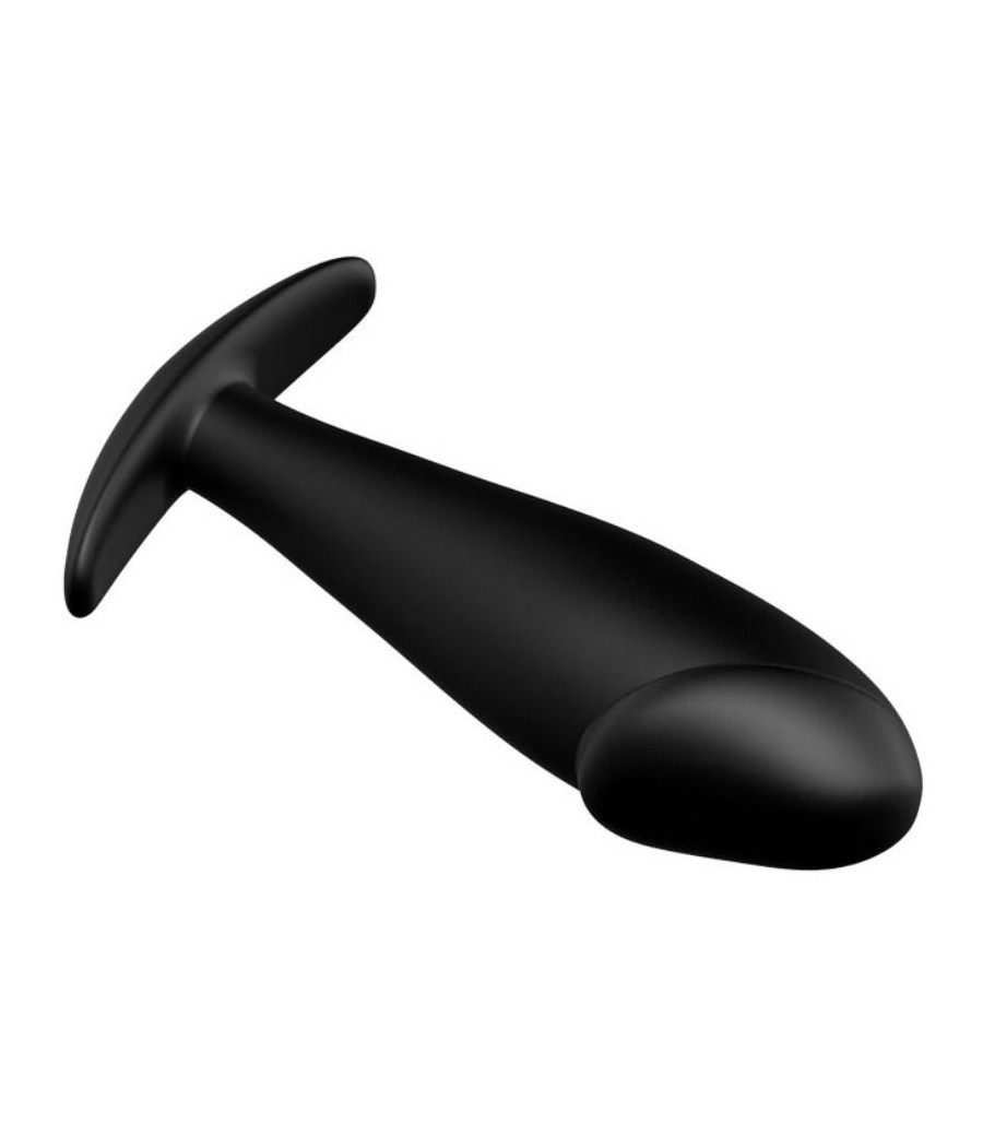 PRETTY LOVE - PLUG ANAL SILICONA FORMA PENE NEGRO