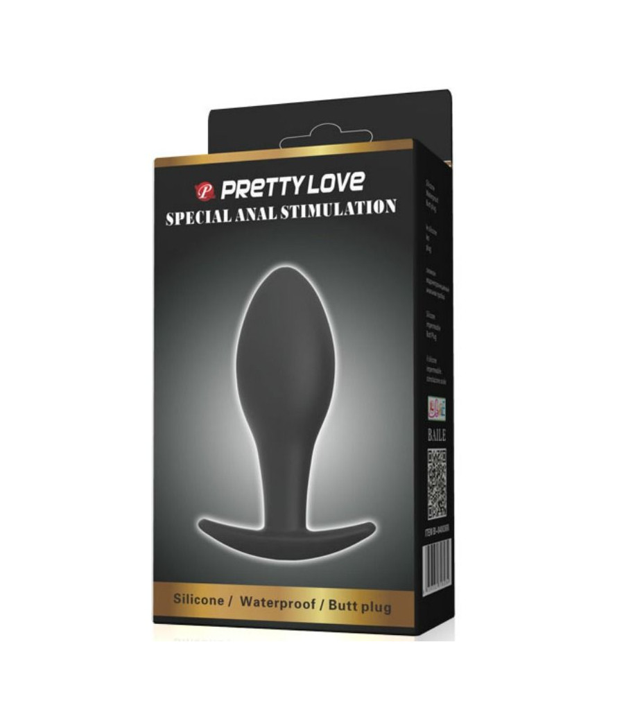 PRETTY LOVE - ANAL PLUG SILIKONANKER 8.5 CM SCHWARZ