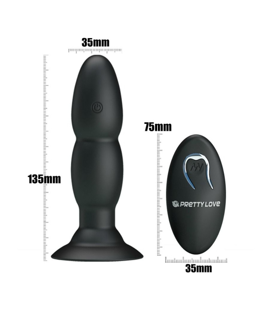PRETTY LOVE - VIBRATEUR PLUG ET ROTATION PAR TÉLÉCOMMANDE
