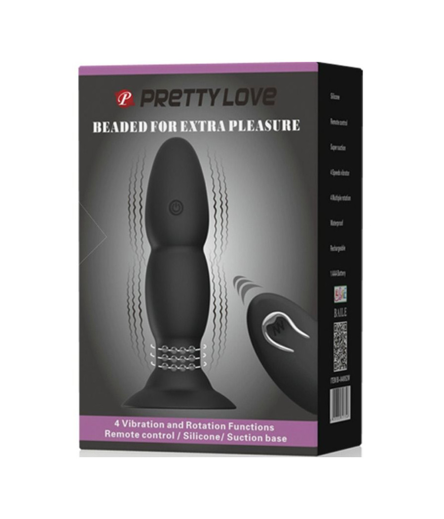 PRETTY LOVE - PLUG VIBRADOR Y ROTACIÓN POR CONTROL REMOTO