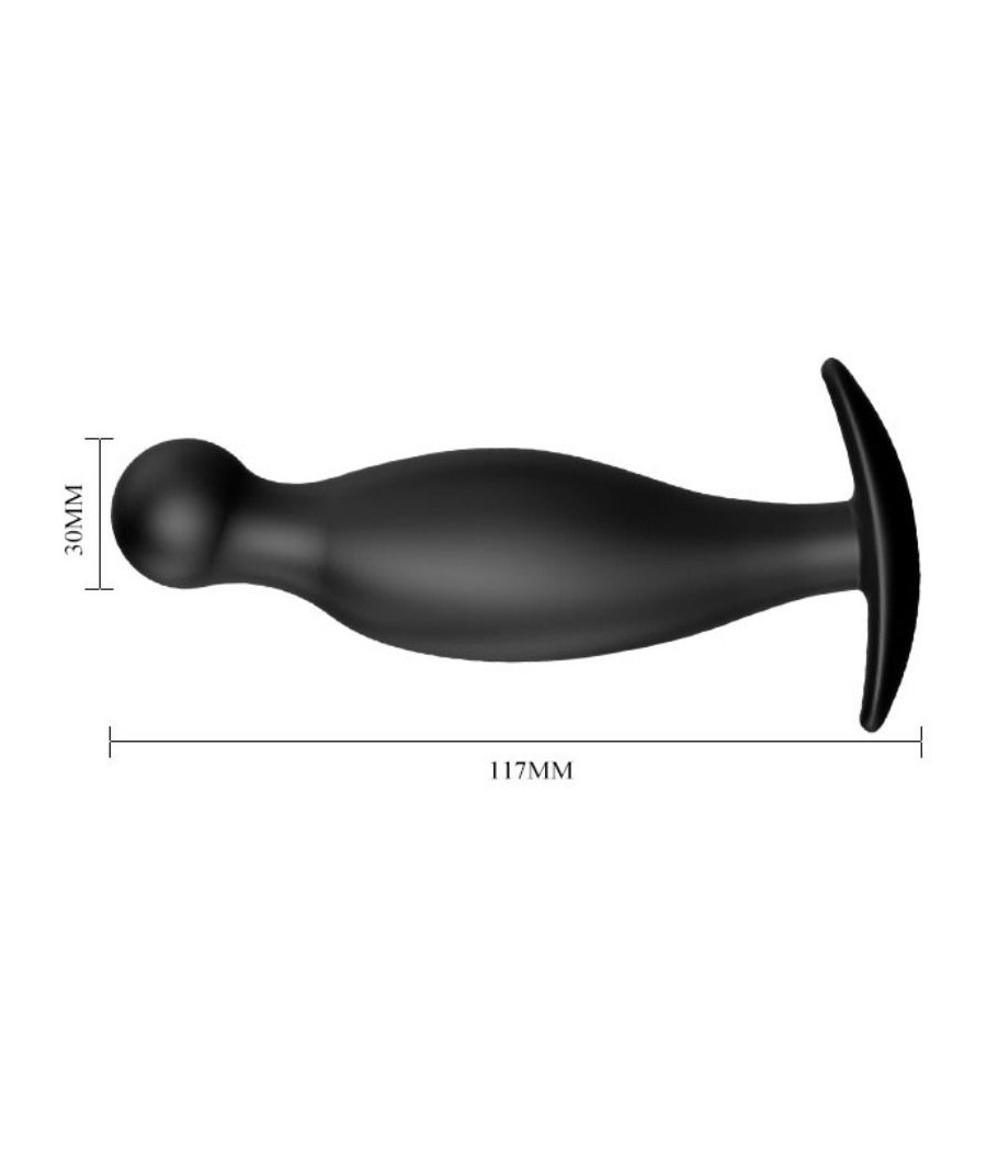 PRETTY LOVE - SILICONE ANAL PLUG 11.7 CM BLACK