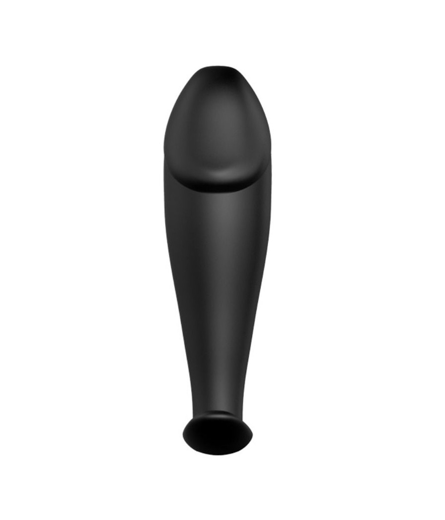 PRETTY LOVE - PLUG ANAL SILICONA FORMA PENE Y 12 MODOS VIBRACIÓN NEGRO