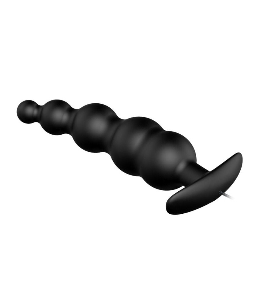 PRETTY LOVE - PLUG ANALE IN SILICONE EXTRA STIMOLAZIONE E 12 MODALIT DI VIBRAZIONE NERO