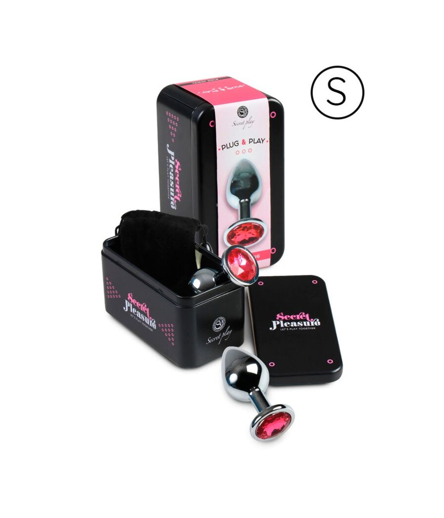 SECRETPLAY - PLUG ANAL ALUMINUM FUCHSIA 7 CM