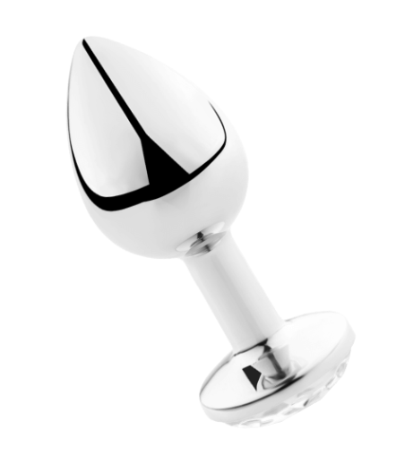 SECRETPLAY - PLUG ANALE TRASPARENTE ALLUMINIO 7CM