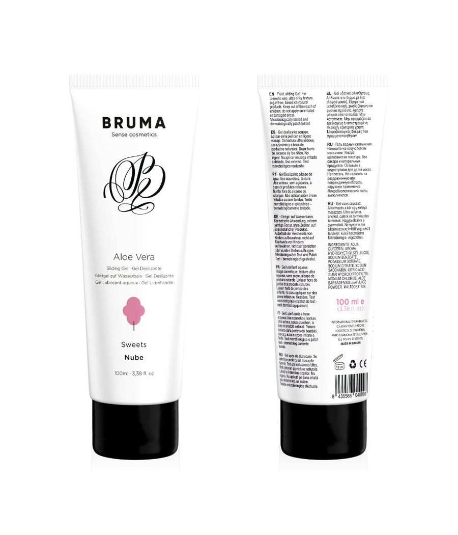BRUMA - GEL DESLIZANTE CON ALOE VERA SABOR A NUBE 100 ML