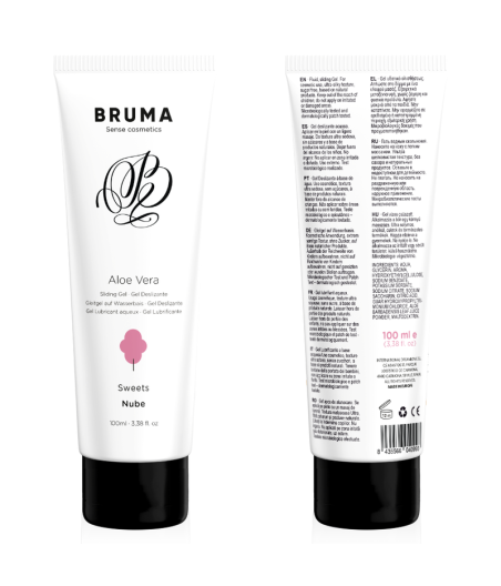 BRUMA - GEL DESLIZANTE CON ALOE VERA SABOR A NUBE 100 ML