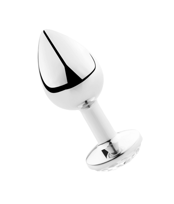 SECRETPLAY - PLUG ANAL TRANSPARENT ALUMINIUM 8 CM