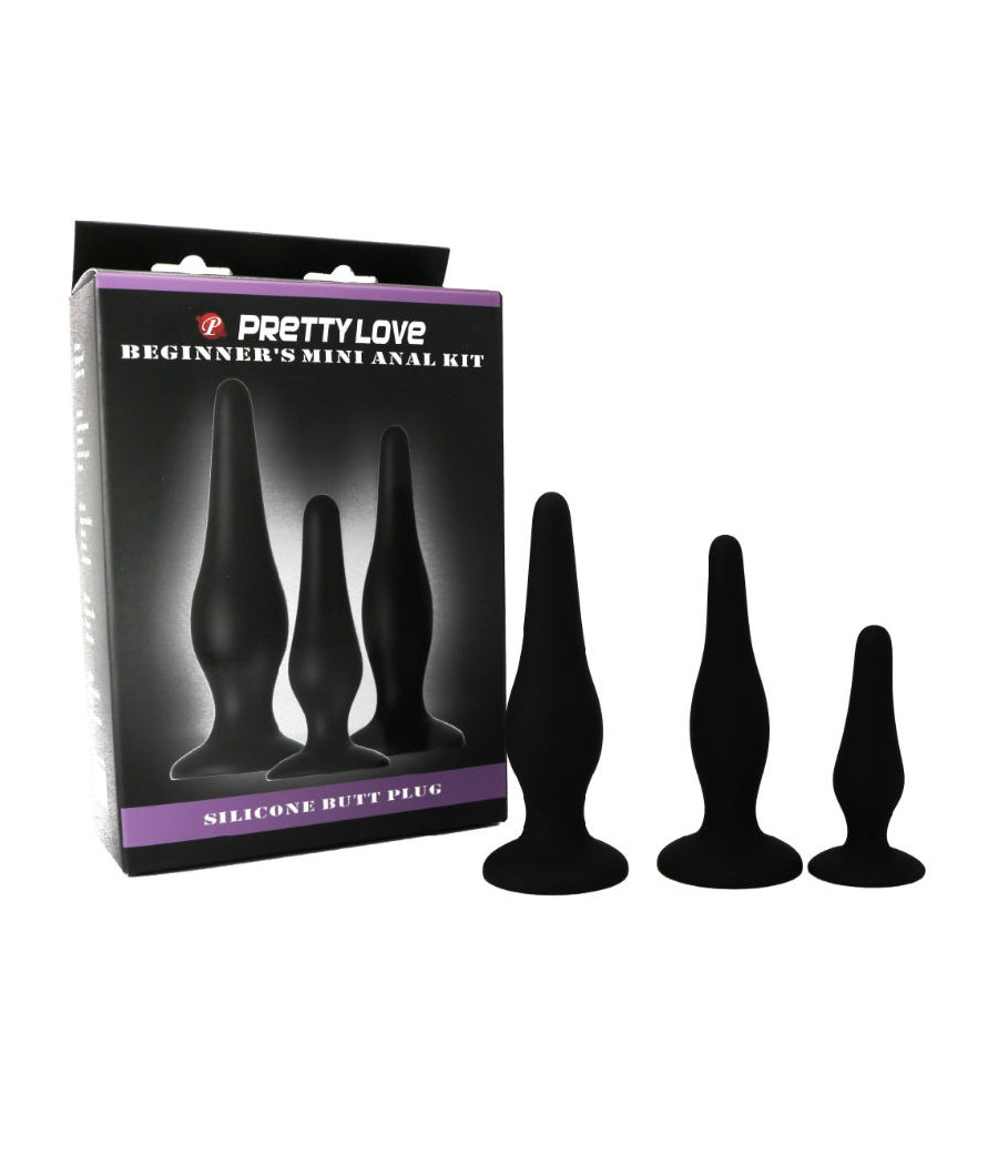 PRETTY LOVE - KIT DE INICIAO DE SILICONE PARA PLUGS ANAIS
