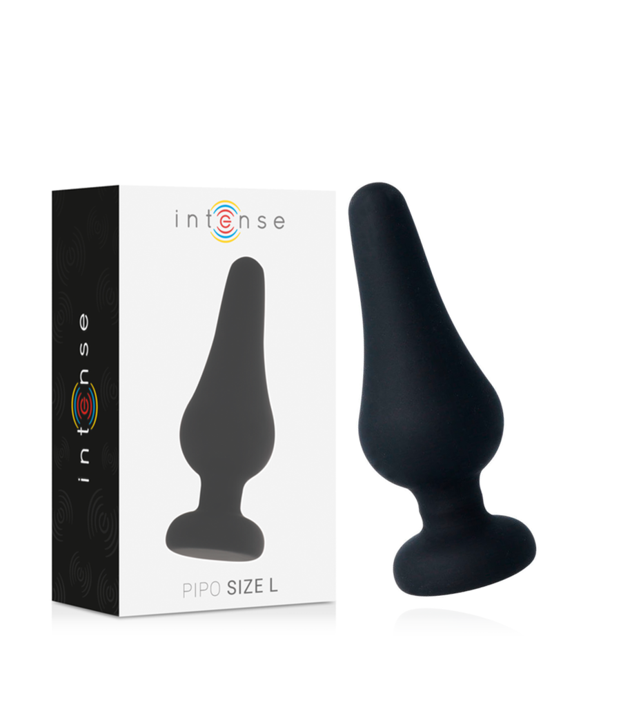INTENSE - ANAL PLUG PIPO L BLACK SILICONE 13 CM