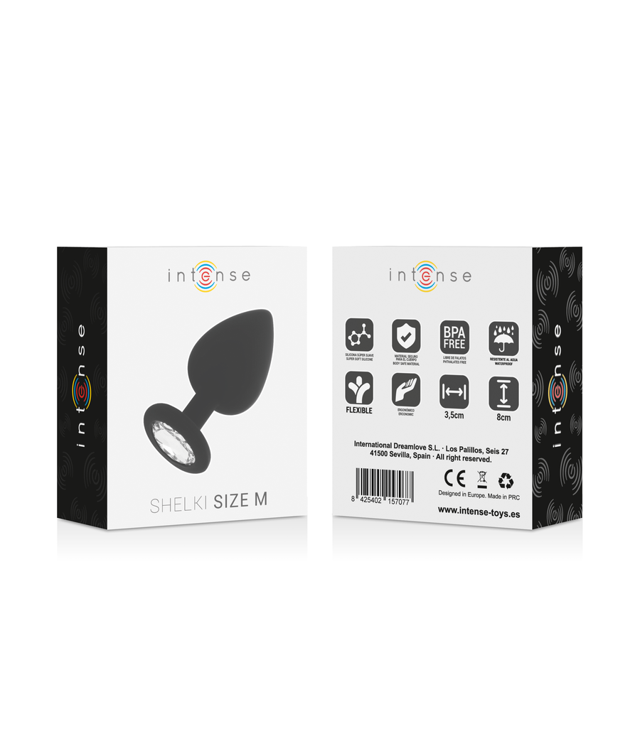 INTENSE - SHELKI M ANAL PLUG BLACK