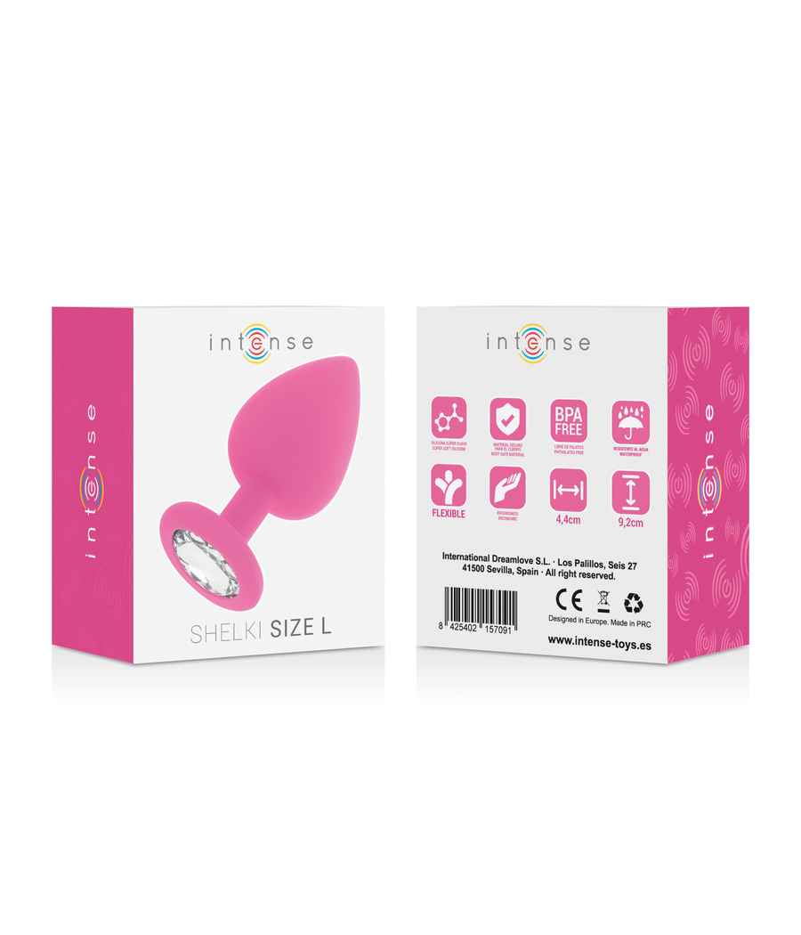 INTENSE - SHELKI L PLUG ANAL FUCHSIA