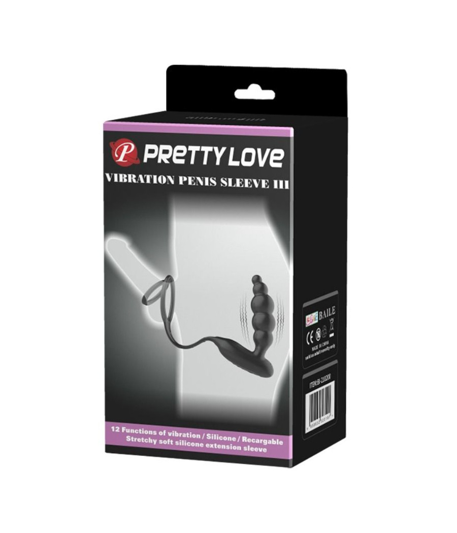 PRETTY LOVE - ANNEAUX PÉNIS AVEC PLUG VIBRATEUR