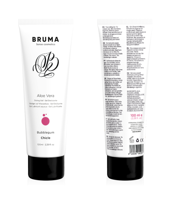 BRUMA - GEL DESLIZANTE CON ALOE VERA SABOR A CHICLE 100 ML