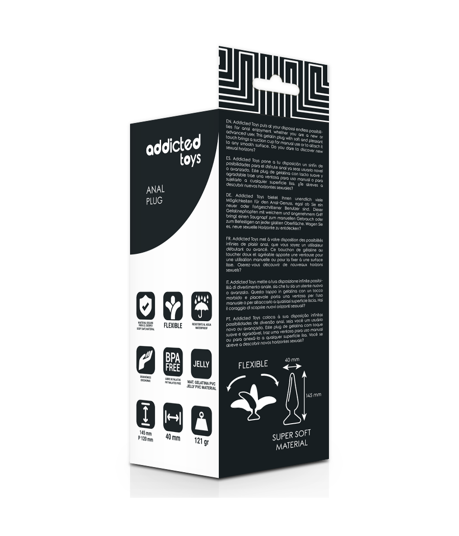 ADDICTED TOYS - ANAL PLUG 14.5 CM NEGRO