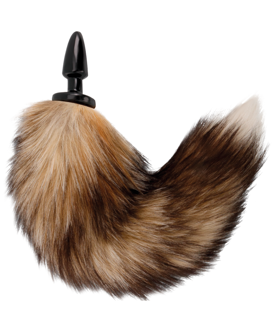 DARKNESS - NATURAL TAIL WITH SILICONE ANAL PLUG 10 CM