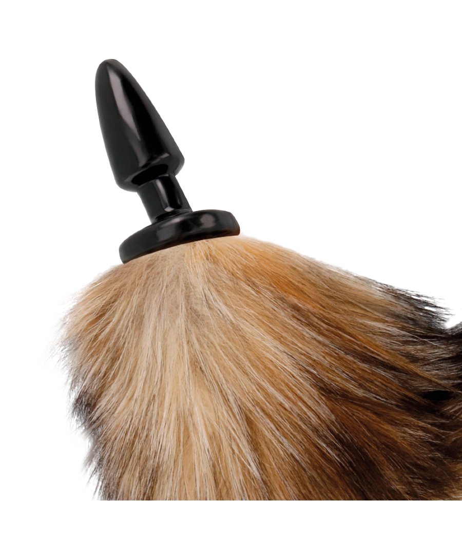 DARKNESS - NATÜRLICHER SCHWANZ MIT SILIKON-ANALSPlug 10 CM