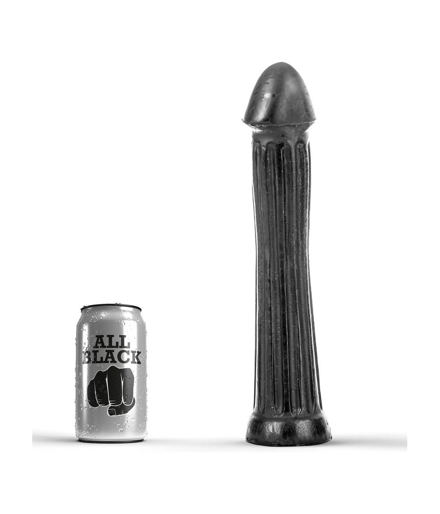 ALL BLACK - DILDO CON PLUG 31 CM