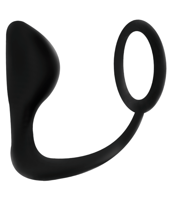 ADDICTED TOYS - ANALPLUG MIT SCHWARZEM PENISRING