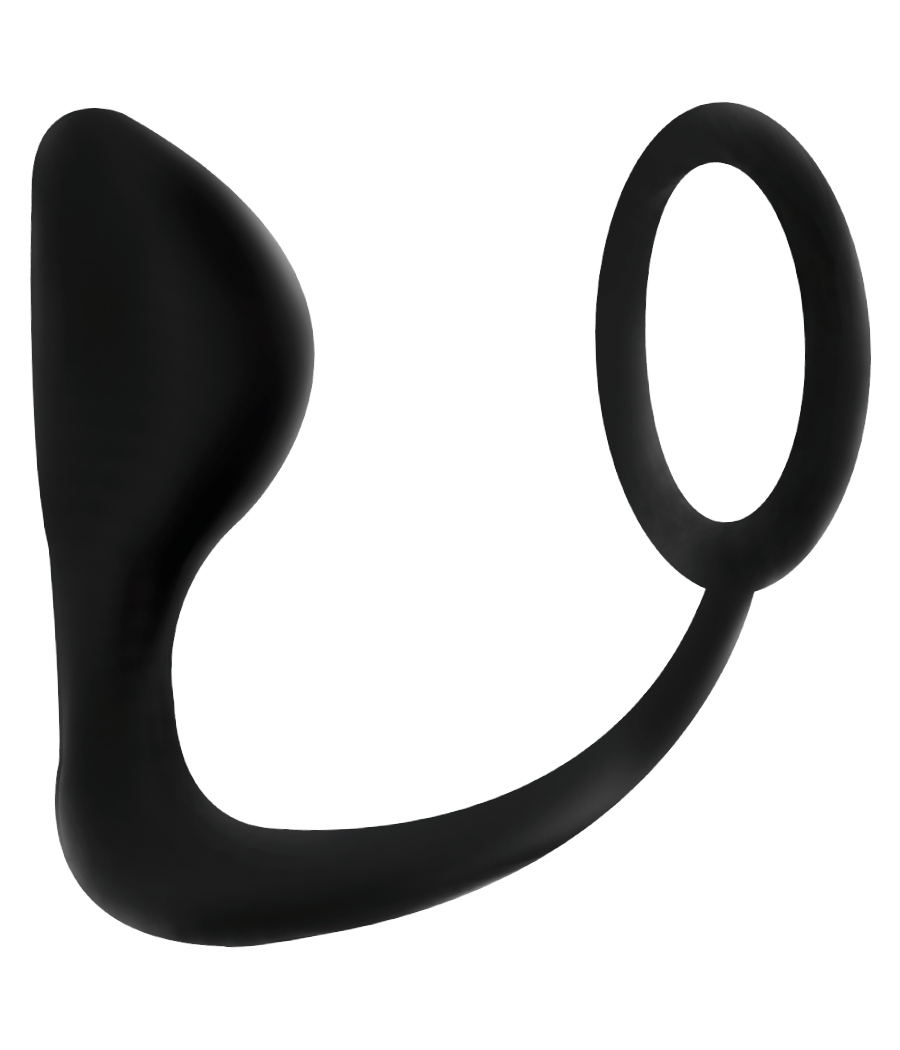 ADDICTED TOYS - ANAL PLUG WITH BLACK PENIS RING