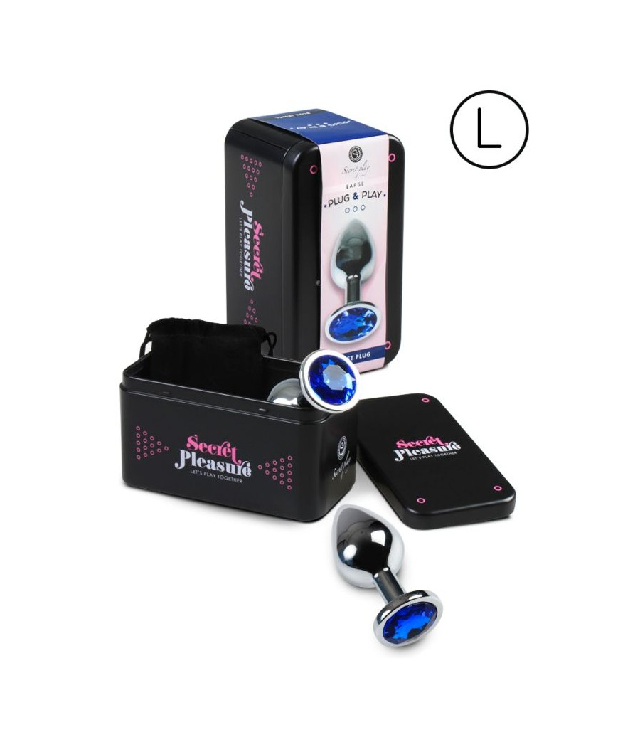SECRETPLAY - ANALPLUG GRÖSSE L BLAU