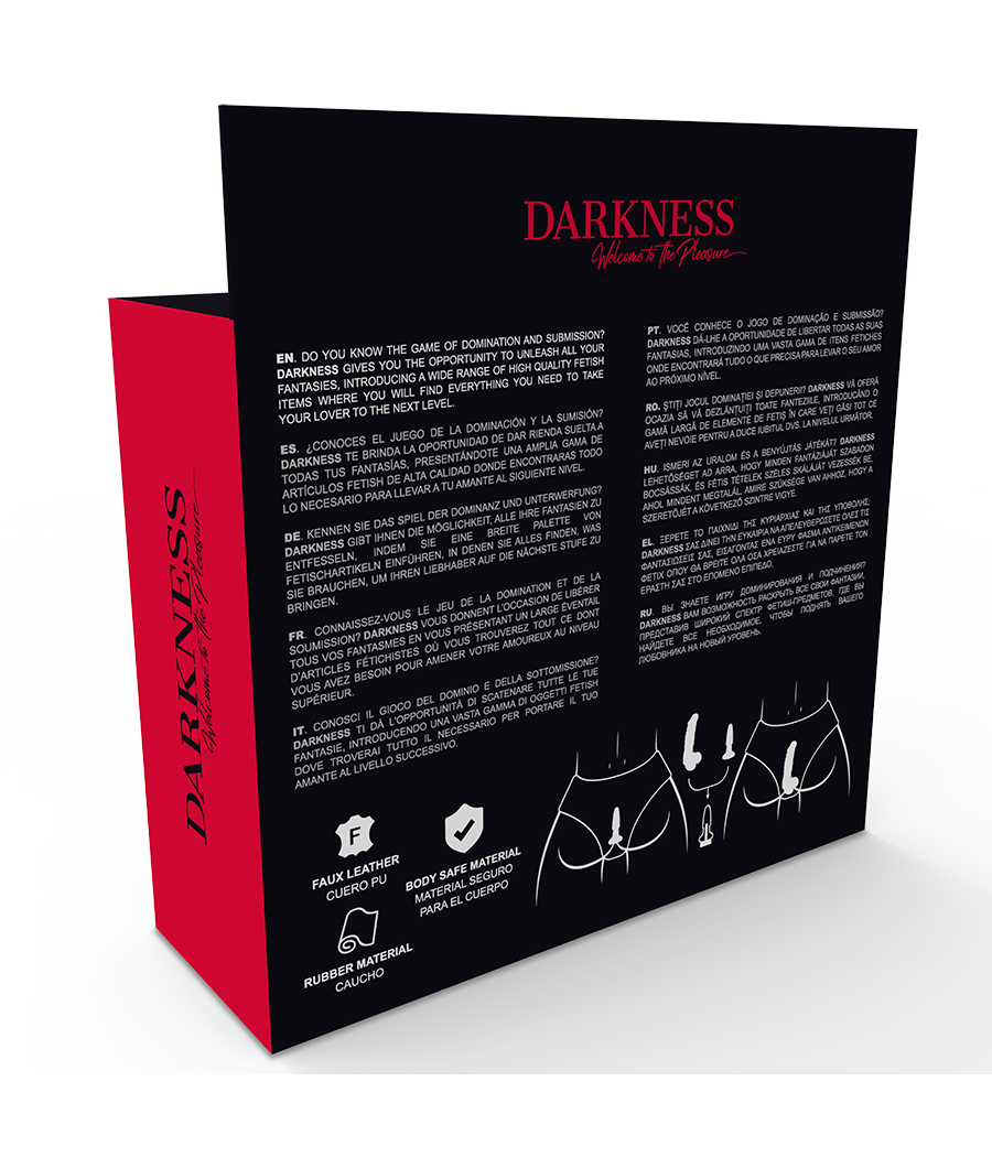 DARKNESS - PANTIES CON PLUG Y DILDO INTERCAMBIABLE