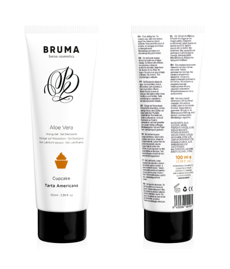 BRUMA - GEL GLISSANT À L''ALOE VERA SAVEUR CUPCAKE 100 ML