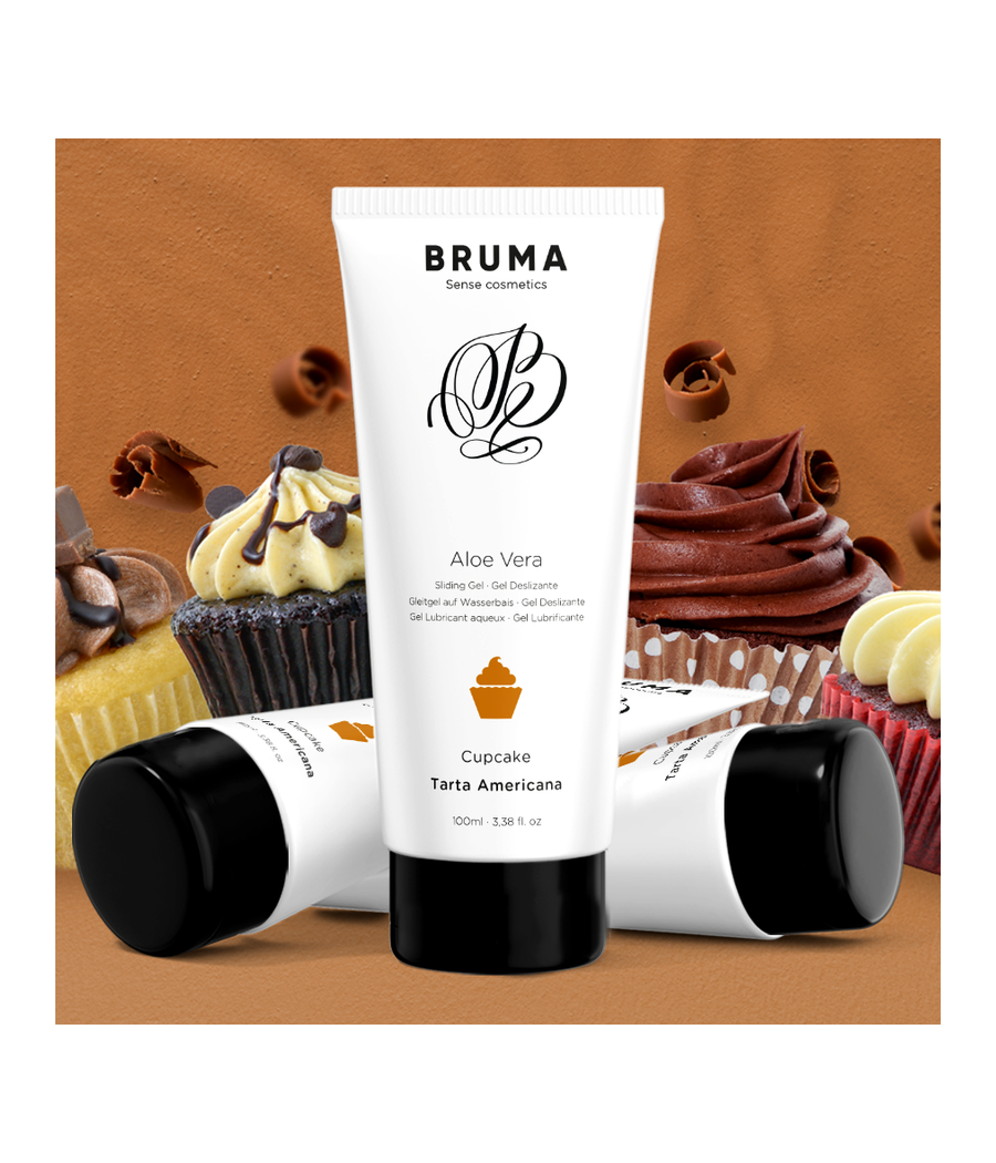 BRUMA - GEL DESLIZANTE DE ALOE VERA SABOR CUPCAKE 100 ML