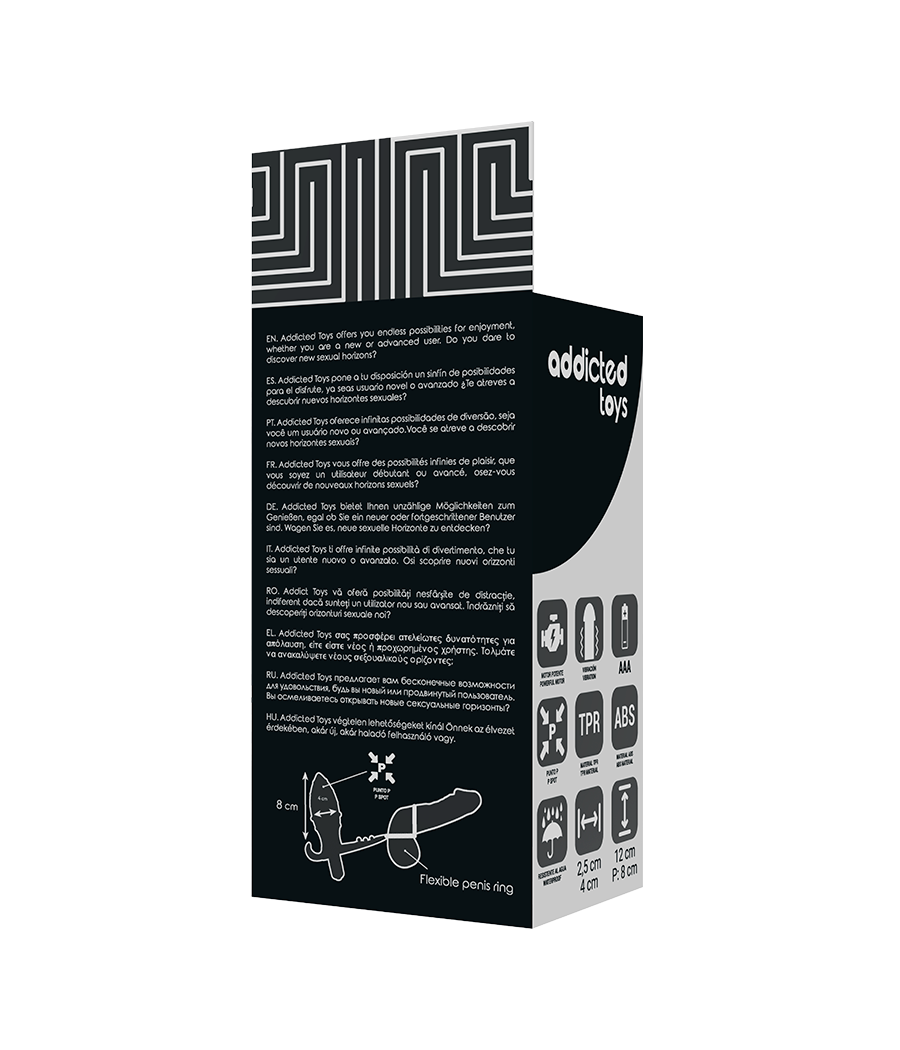 ADDICTED TOYS - ANALPLUG MIT DOPPELTEM SCHWARZEN RING