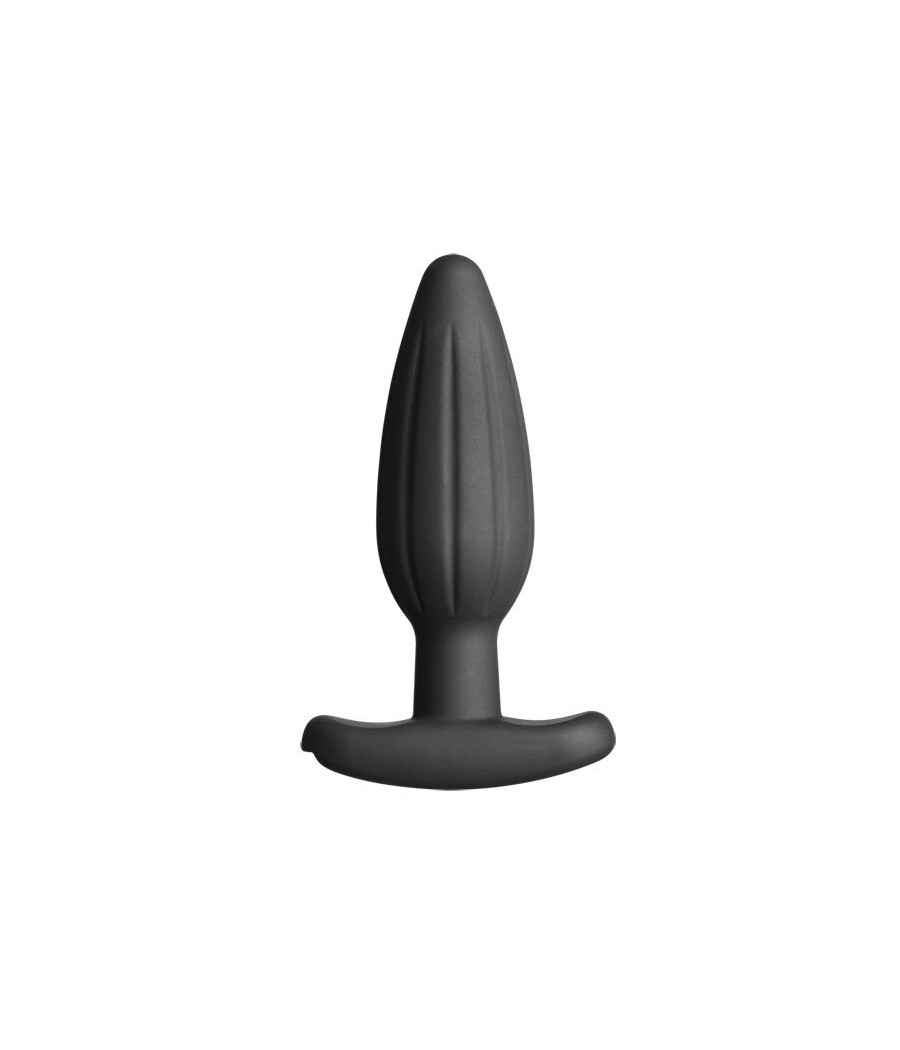 ELECTRASTIM - PLUG ANAL DE SILICONE PRETO ROCKER MÉDIO