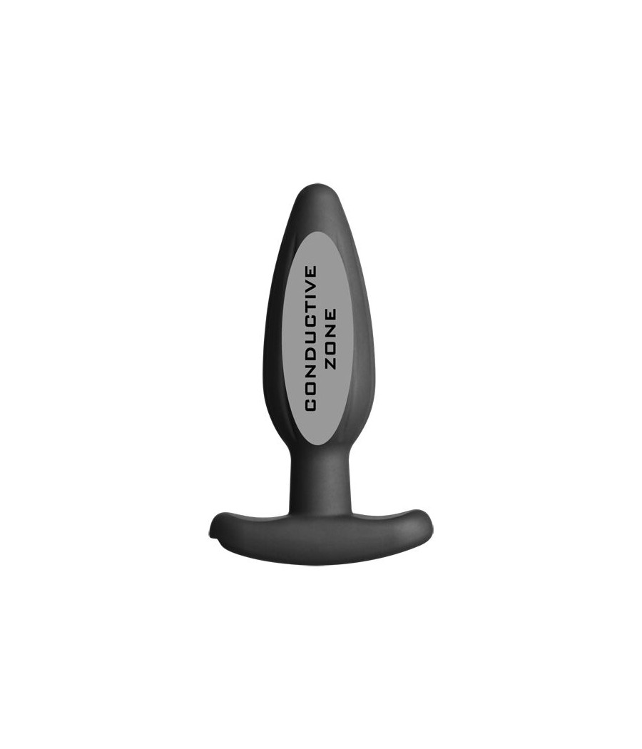 ELECTRASTIM - PLUG ANAL DE SILICONE PRETO ROCKER MÉDIO