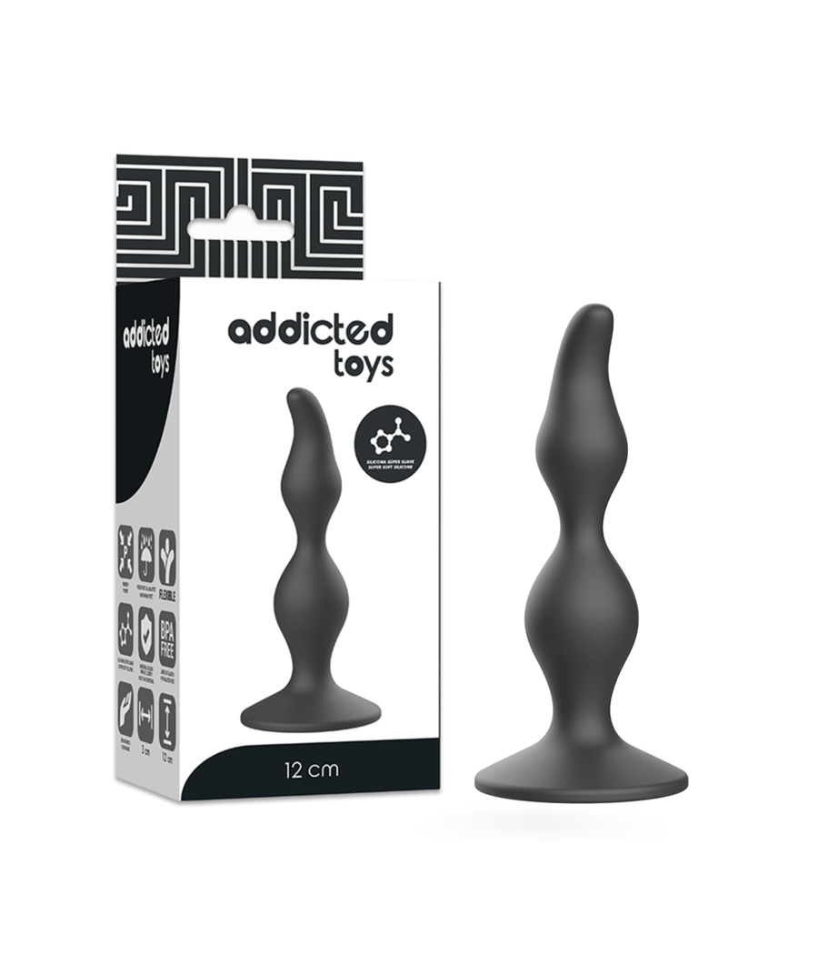 ADDICTED TOYS - PLUG SEXUEL ANAL 12 CM NOIR