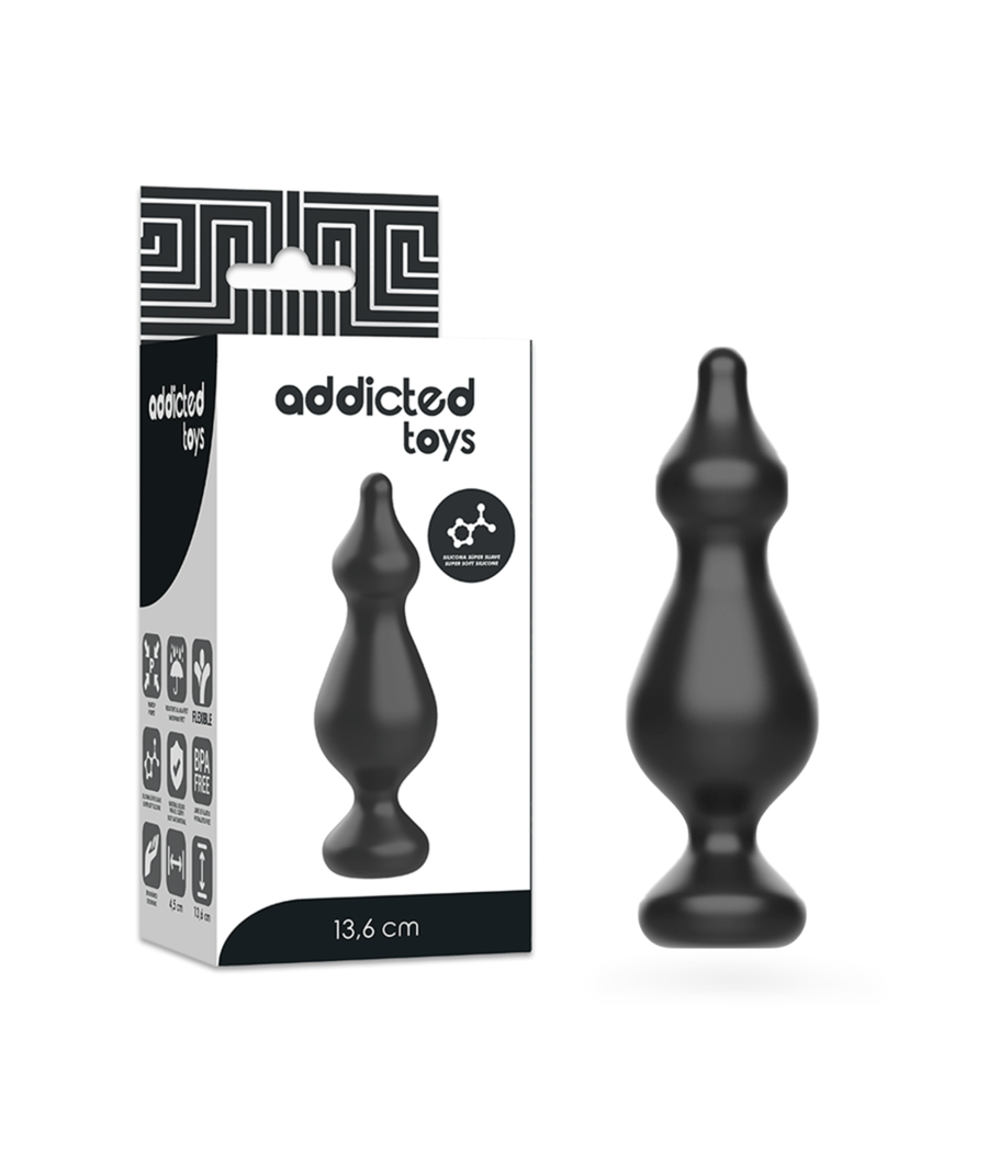 ADDICTED TOYS - ANAL SEXUAL PLUG 13.6 CM NEGRO