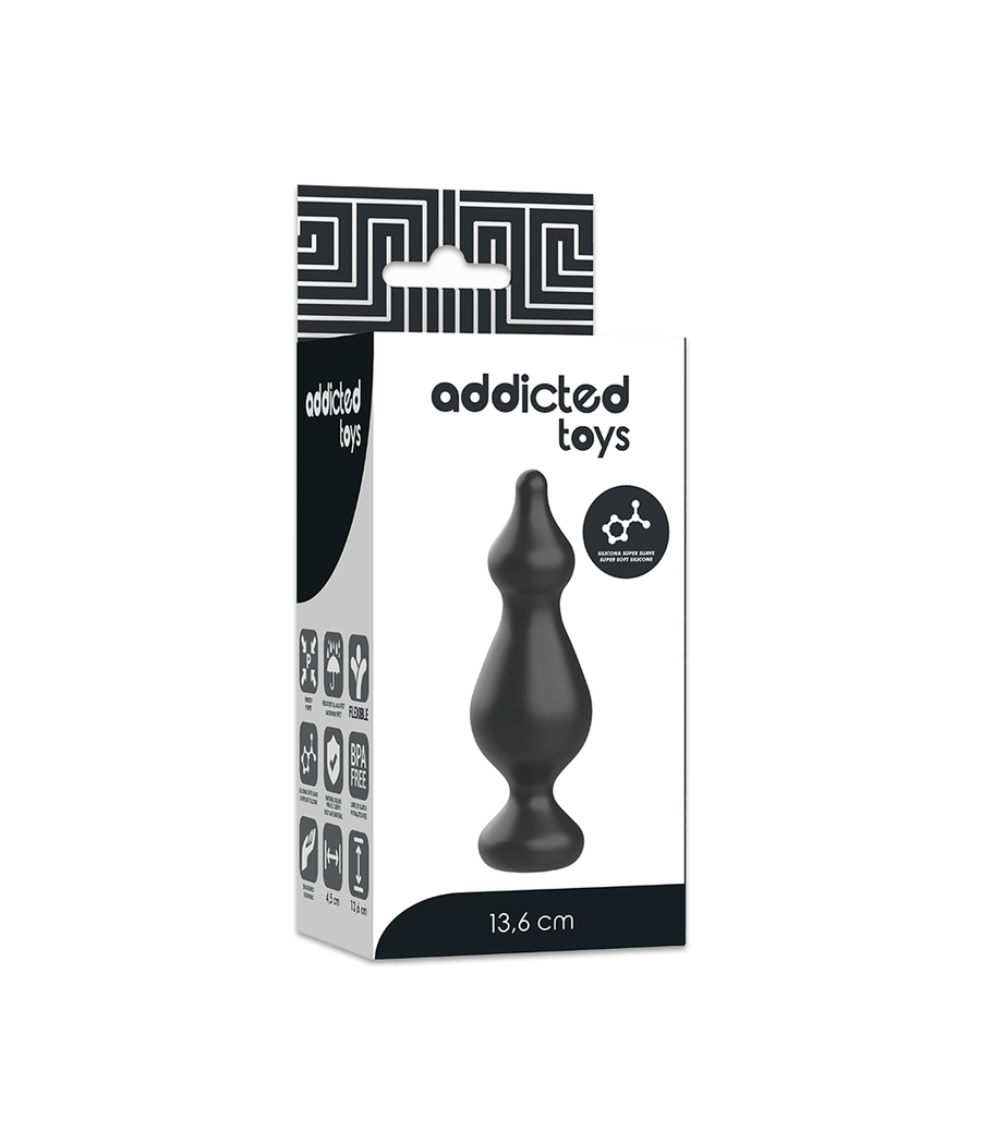 ADDICTED TOYS - ANAL SEXUAL PLUG 13.6 CM NEGRO