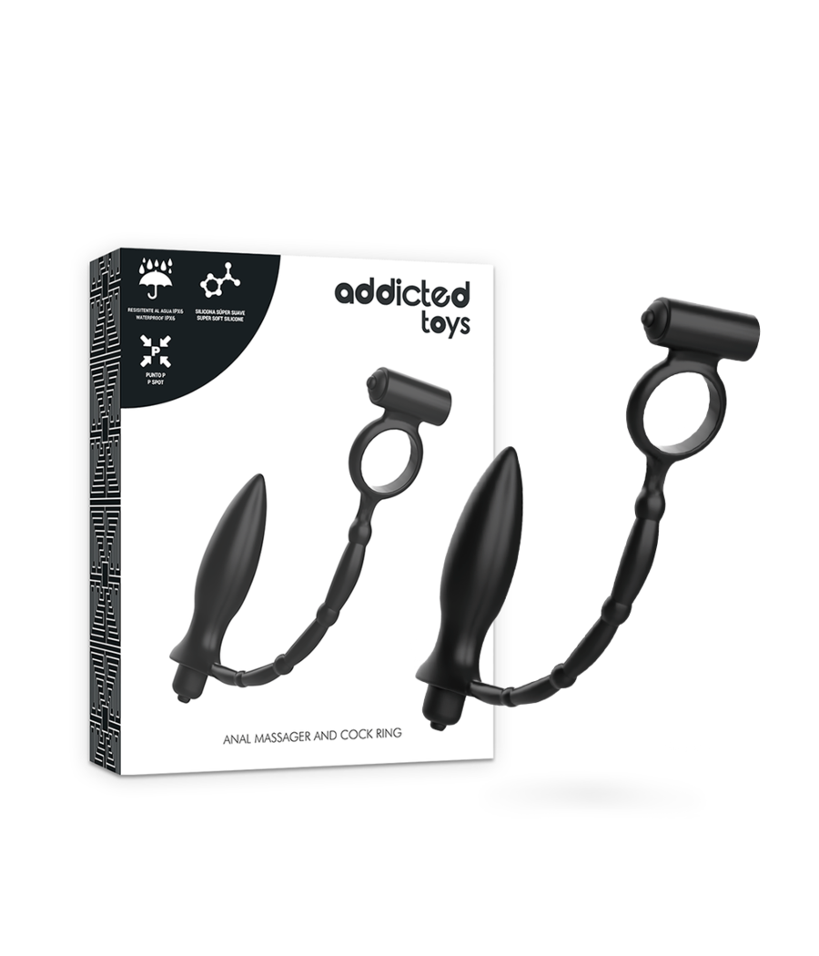 ADDICTED TOYS - PLUG ANALE CON ANELLO VIBRANTE