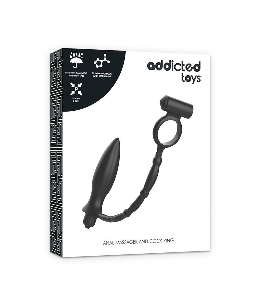 ADDICTED TOYS - ANALPLUG MIT VIBRATIONSRING