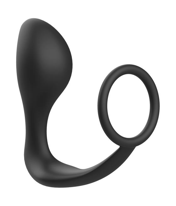 ADDICTED TOYS - ANAL PLUG WITH BLACK SILICONE RING
