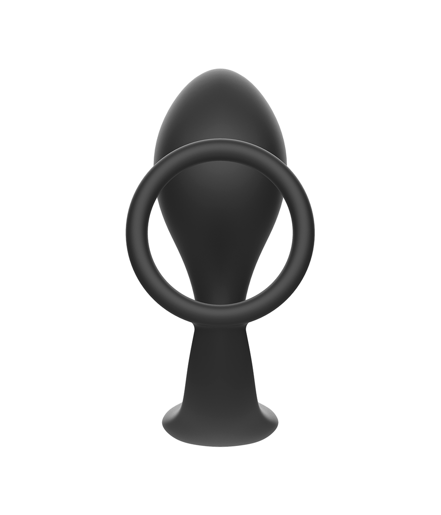 ADDICTED TOYS - PLUG ANAL COM ANEL DE SILICONE PRETO