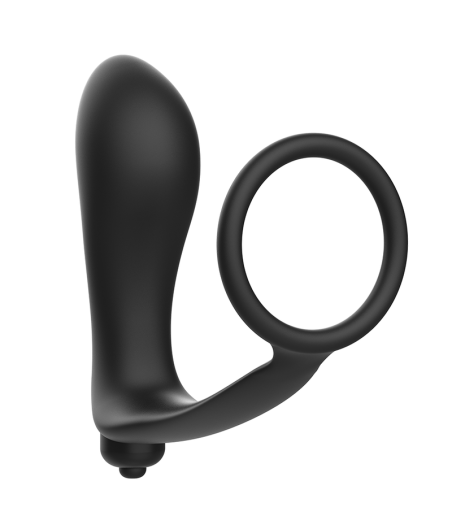 ADDICTED TOYS - VIBRATORISCHER ANALPLUG MIT PENISRING