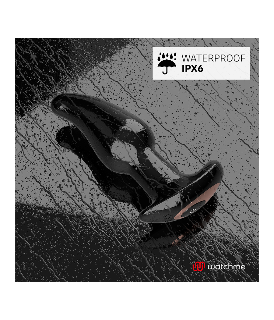 ANBIGUO - VIBRATEUR ANAL PLUG TÉLÉCOMMANDE WATCHME AVEC ROTATION DES PERLES AMADEUS