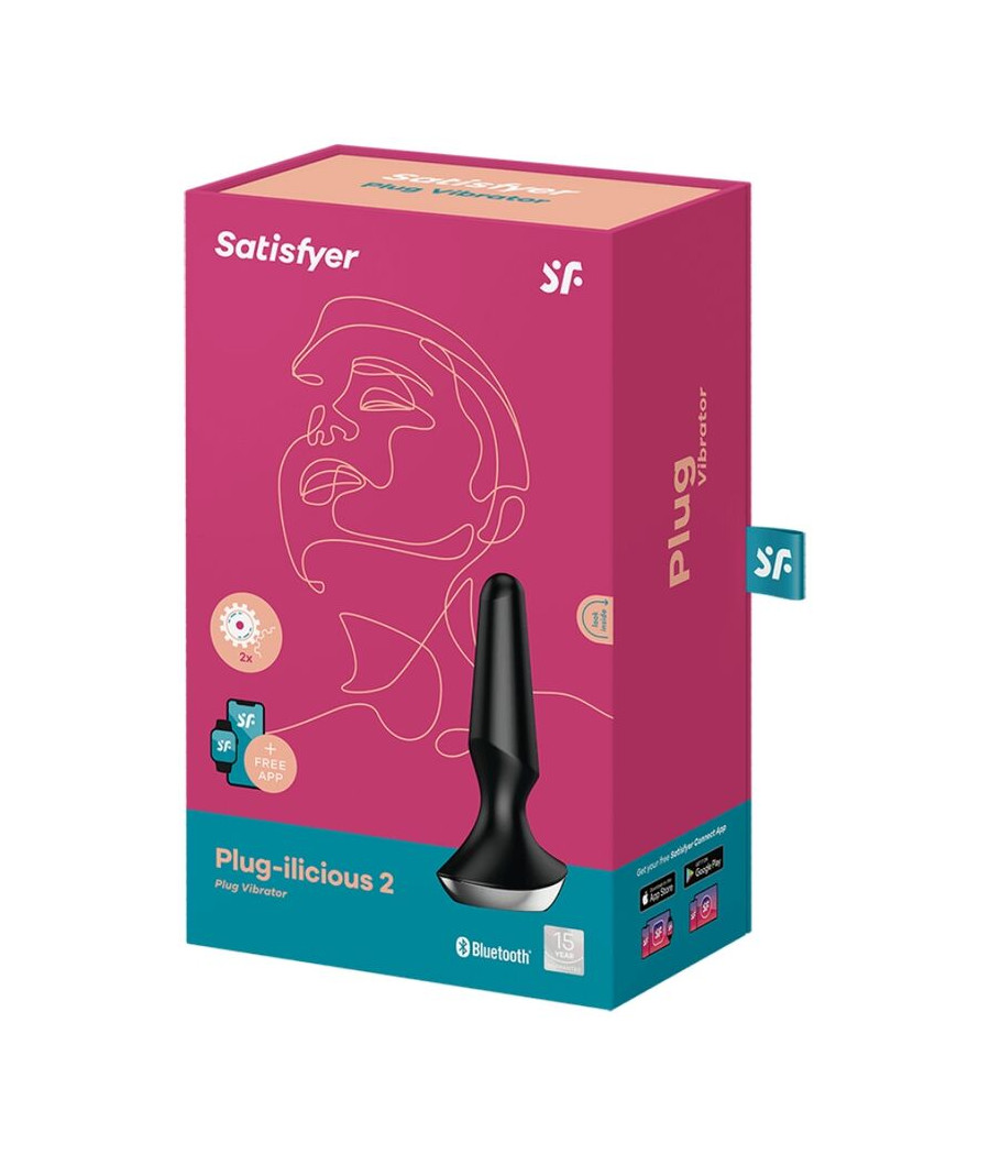 SATISFYER - PLUG ILICIOUS 2 PLUG VIBRATOR BLACK