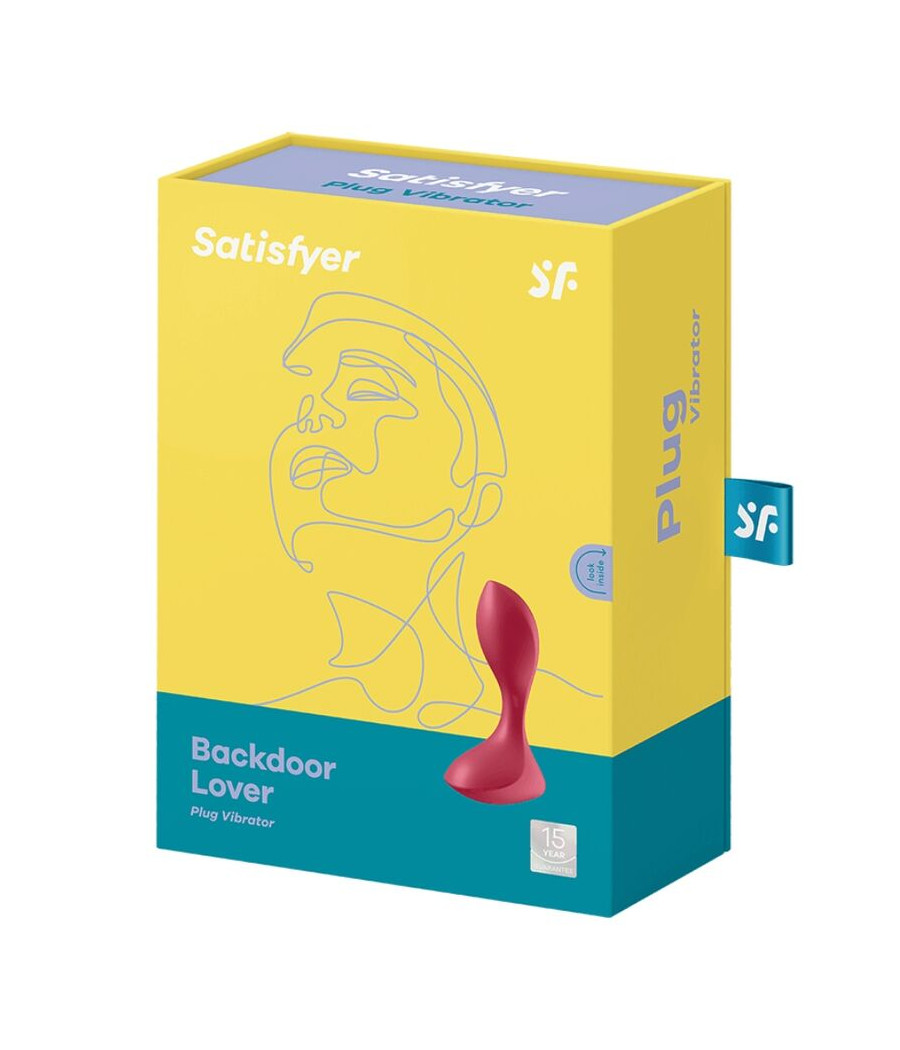 SATISFYER - PLUG VIBRATÓRIO BACKDOOR LOVER VERMELHO