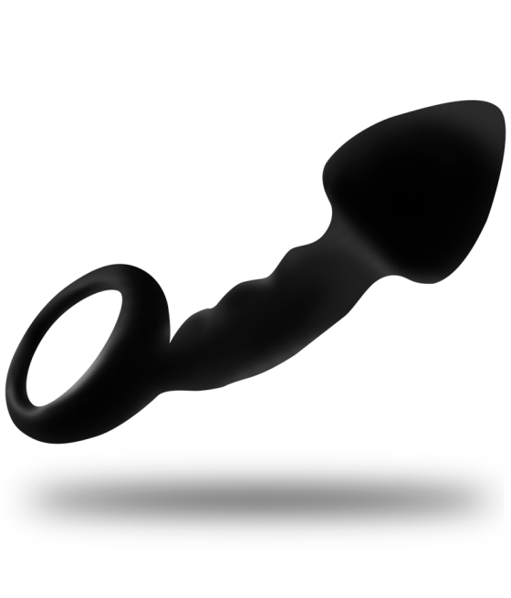 OHMAMA - RIBBED ANAL PLUG WITH RING